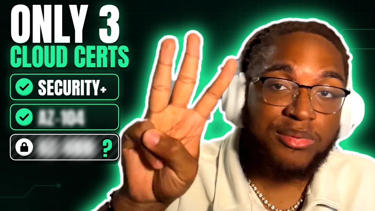 Only 3 cloud certs — video thumbnail